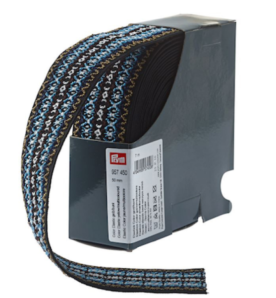 Prym Color-Elastic Blau 50 mm